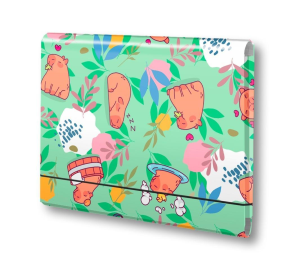 Opakowanie Teczka łamana A4 na gumkę Kapibara łąka PENMATE