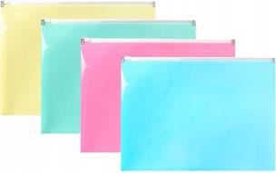 Opakowanie Teczka na suwak A4 PP pastel mix (10szt)