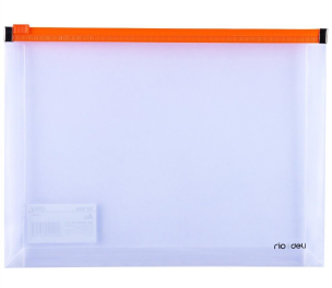 Opakowanie Teczka na suwak A5 PP pomarańczowa DELI