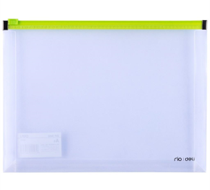 Opakowanie Teczka na suwak A5 PP zielona DELI