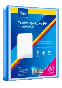 Teczka ofertowa A4 PP + 60 koszulek niebieska. Wydawca: TETIS. Multiszop.pl Opakowanie Teczka ofertowa A4 PP + 60 koszulek niebieska