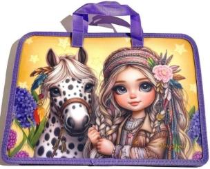 Opakowanie Teczka-torba A4+ zapinana na zamek z rączką Koń