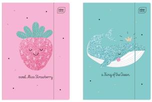 Opakowanie Teczka z gumką A4+ Glitter (10szt)