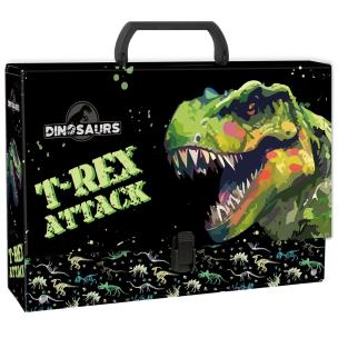 Opakowanie Teczka z rączką gruba Dinozaur
