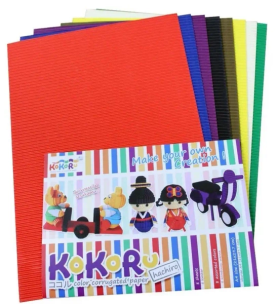 Tektura falista A4 8 arkuszy mix trend. Wydawca: Alfa Pastello. Multiszop.pl Opakowanie Tektura falista A4 8 arkuszy mix trend