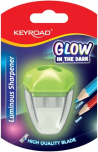 Temperówka plastikowa fluorescencyjna podwójna. Wydawca: Keyroad. Multiszop.pl Opakowanie Temperówka plastikowa fluorescencyjna podwójna