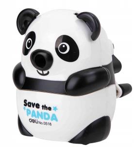 Temperówka ręczna na korbkę Panda DELI. Wydawca: DELI. Multiszop.pl Opakowanie Temperówka ręczna na korbkę Panda DELI