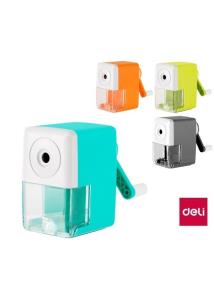 Opakowanie Temperówka szkolna ręczna na korbkę mix DELI