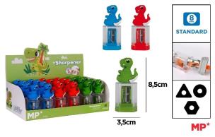 Opakowanie Temperówka z pojemnikiem - dinozaur (24szt)