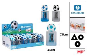 Opakowanie Temperówka z pojemnikiem - piłka nożna (24szt)