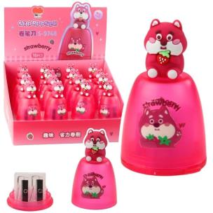 Temperówka z pojemnikiem różowa (16szt). Wydawca: Leantoys. Multiszop.pl Opakowanie Temperówka z pojemnikiem różowa (16szt)