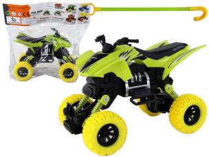 Terenówka pchacz quad XC żółty. Wydawca: Leantoys. Multiszop.pl Opakowanie Terenówka pchacz quad XC żółty