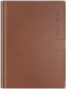 Opakowanie Terminarz 2026 B6 lux z zapinką brązowy