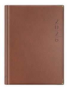 Opakowanie Terminarz 2026 B6 lux złocony brązowy