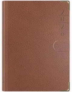 Opakowanie Terminarz 2026 B7 lux z zapinką brązowy