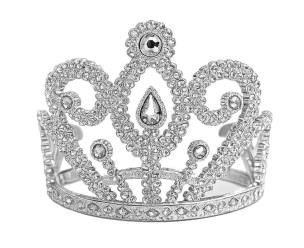 Opakowanie Tiara księżniczki srebrna z kryształkami