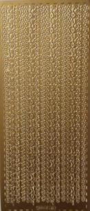 Opakowanie tiker ażurowy 10x23cm bordiurka złoty