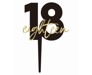 Opakowanie Topper na tort 18 eighteen