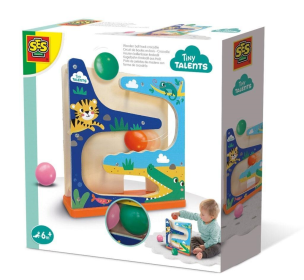 Tor Krokodyl z drewnianą piłką. Wydawca: SES. Multiszop.pl Opakowanie Tor Krokodyl z drewnianą piłką