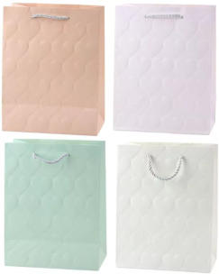 Torba prezentowa 23x18x10,5cm Serca pastel MIX. Wydawca: Leantoys. Multiszop.pl Opakowanie Torba prezentowa 23x18x10,5cm Serca pastel MIX