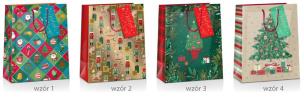 Opakowanie Torba prezentowa Boże Narodzenie 18x10x23cm MIX
