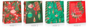Opakowanie Torba prezentowa Boże Narodzenie 18x10x23cm MIX
