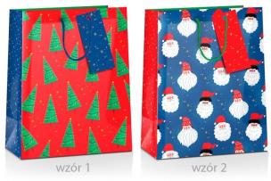 Opakowanie Torba prezentowa Boże Narodzenie 33x10x45cm MIX