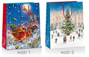 Opakowanie Torba prezentowa Boże Narodzenie 33x10x45cm MIX