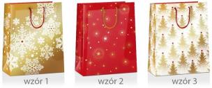 Opakowanie Torba prezentowa Boże Narodzenie 33x10x45cm MIX