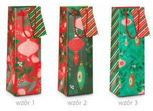 Opakowanie Torba prezentowa Boże Narodzenie B 11x11x36cm MIX