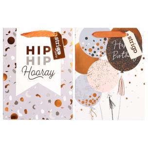 Opakowanie Torba prezentowa Party 18x23x10cm mix STRIGO