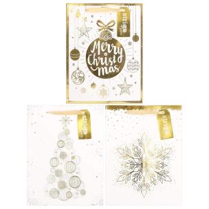 Opakowanie Torba prezentowa Święta 18x23x10cm mix STRIGO