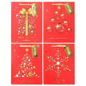 Opakowanie Torba prezentowa Święta 18x23x10cm mix STRIGO