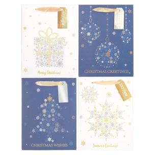 Opakowanie Torba prezentowa Święta 18x23x10cm mix STRIGO