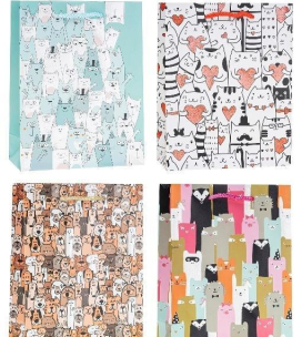 Opakowanie Torebka dziecięce brokat 18x23x8cm mix ROZETTE