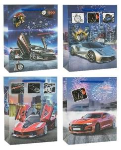 Opakowanie Torebka dziecięce brokat 18x24x8cm mix ROZETTE