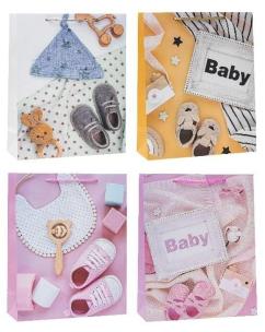 Opakowanie Torebka dziecięce brokat 31x40x12cm mix ROZETTE