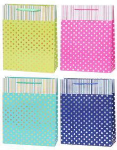 Opakowanie Torebka Lux 26x32x10cm kropki mix ROZETTE 1 szt