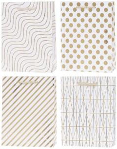 Opakowanie Torebka Lux 31x42x12cm hot-stamp mix ROZETTE