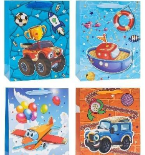 Opakowanie Torebka ozdobna 18x23x8cm brokat mix ROZETTE