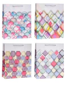 Opakowanie Torebka ozdobna 18x23x8cm hot-stamp mix ROZETTE