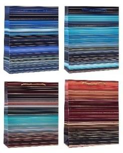 Opakowanie Torebka ozdobna 18x23x8cm hot-stamp mix ROZETTE