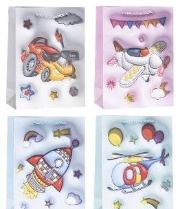 Opakowanie Torebka ozdobna 26x32x10cm dziecięce mix ROZETTE