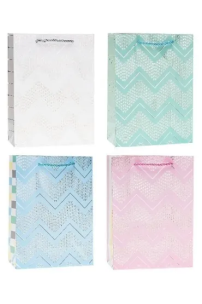 Opakowanie Torebka ozdobna 26x32x10cm hot-stamp mix ROZETTE