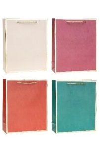 Opakowanie Torebka ozdobna 26x32x10cm hot-stamp mix ROZETTE