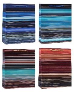 Opakowanie Torebka ozdobna 26x32x10cm hot-stamp mix ROZETTE