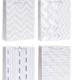 Opakowanie Torebka ozdobna 26x32x10cm hot-stamp mix ROZETTE