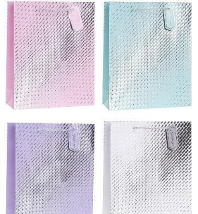 Opakowanie Torebka ozdobna 26x32x10cm hot-stamp mix ROZETTE