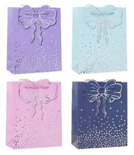 Opakowanie Torebka ozdobna 26x32x10cm hot-stamp mix ROZETTE
