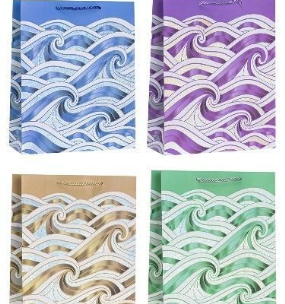 Opakowanie Torebka ozdobna 26x32x10cm hot-stamp mix ROZETTE